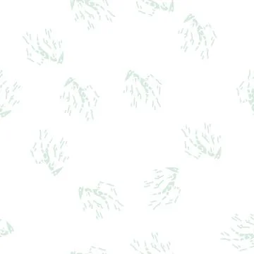 Running monster glyph seamless pattern Illustrazione stock