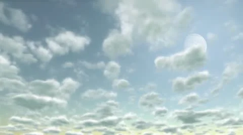 Running morning clouds HD Stock Footage 11015603