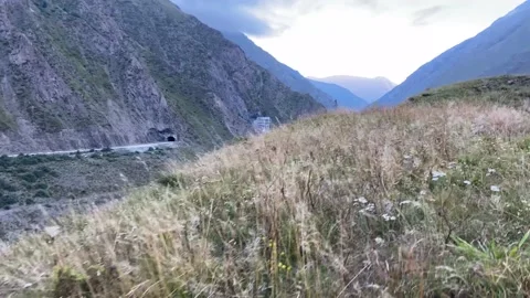 Running in the mountains Stock Footage 158050444