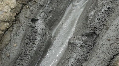 Running mud 4K Stock Footage 67985872