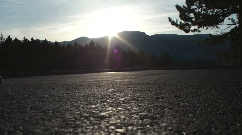 Running in the nature Stock Footage 53544077