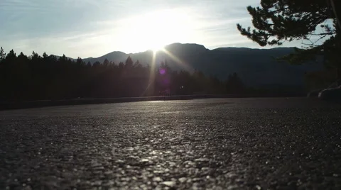 Running in the nature Stock Footage 53548160
