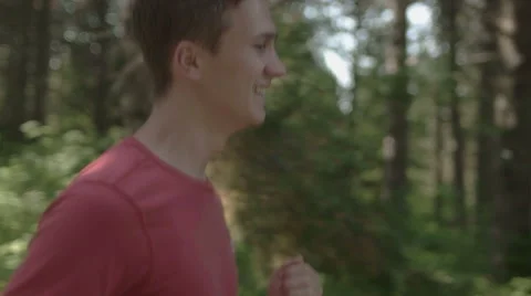 Running in the nature Stock Footage 53631754