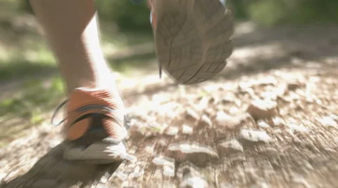 Running in the nature Stock Footage 53646193