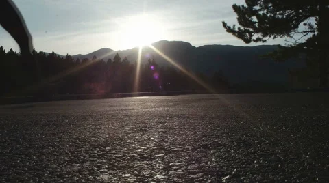 Running in the nature Stock Footage 53740849