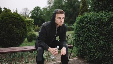Running in nature Stock Photos