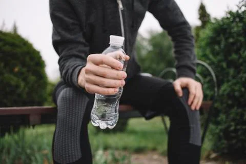Running in nature Stock Photos