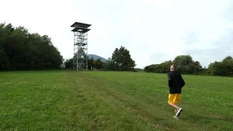 Running in nature in Slovakia Stock Footage 145642264