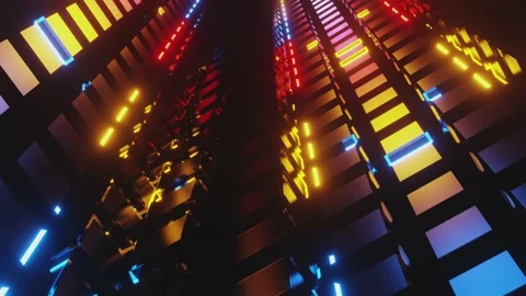 Running Neon Path Loop 4K Stock Footage 148047868