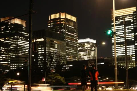 Running In The Night Stock Photos