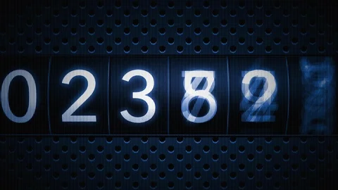 Running Odometer Up and Down. Video stock 122766966