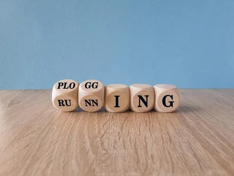 Running or plogging symbol. Stock Photos