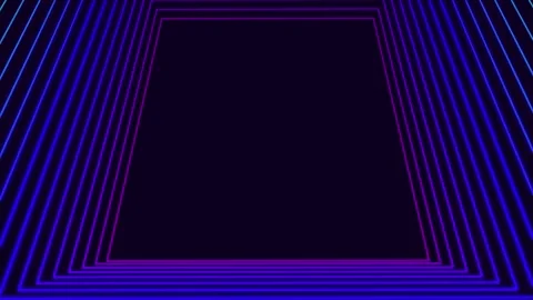 Running or shifting lights. Rectangle frame. 3d abstract bg with glow particles Stock Footage 162925791