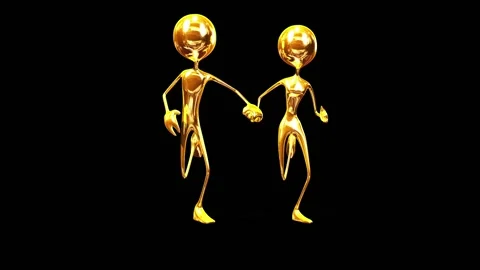 Running pair of Golden men Vidéo 134909134