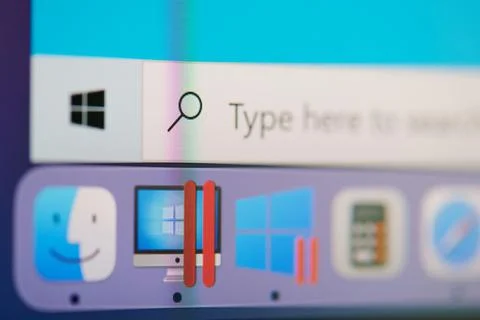 Running parallel vm app on mac os Stock-Fotos