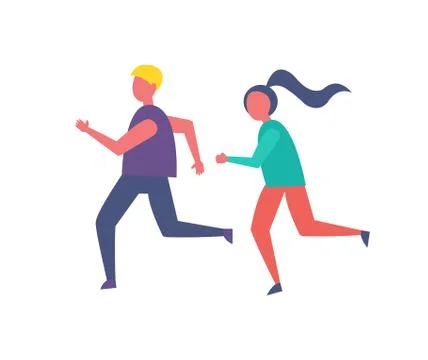 Running People Jogging Icon Vector Illustration Ilustração Stock
