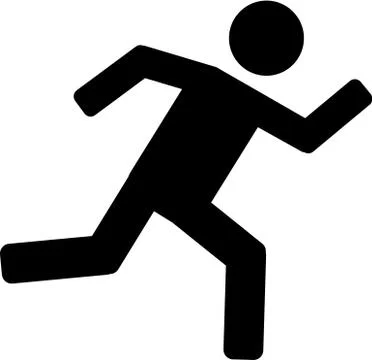 Running pictogram Stock Illustration