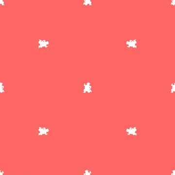 Running pig pattern seamless. swine run background. Baby fabric ornament Ilustración de archivo