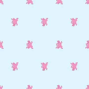 Running pig pixel art pattern seamless. 8 bit swine run background. pixelated 스톡 일러스트