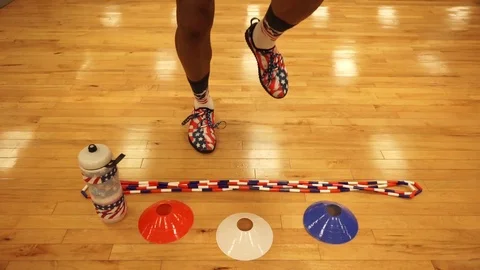 Running in place Stock Footage 126308568