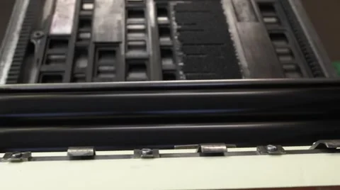 Running printing press Stock Footage 59185773