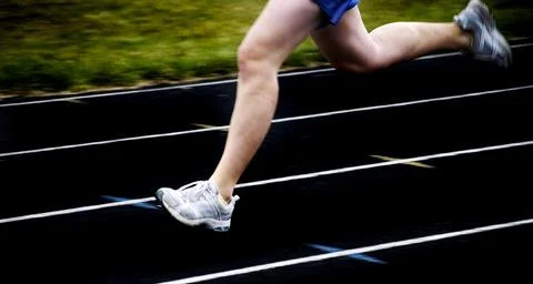 Running a Race Stock Photos