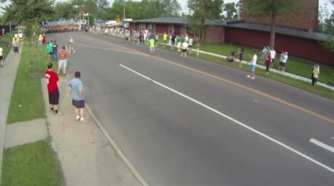 Running race start, thousands of runners Video stock 52454081