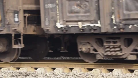 A running rail freight trains Stock Footage 150137672