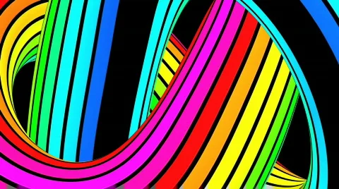 Running rainbow strips 4 Stock Footage 598967