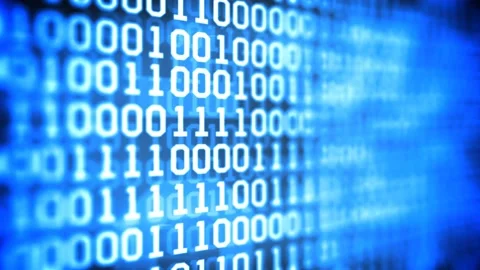 Running random zero and one numbers animation. Stock Footage 151001821