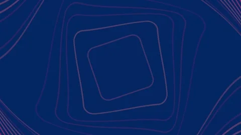 Running red stripes of a rotating rectangular figure. 3d render loop animation Stock Footage 275820349