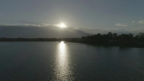 Running from a reflection Stock Footage 106413198