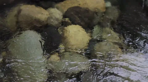 Running river water 1 Stock Footage 23428300