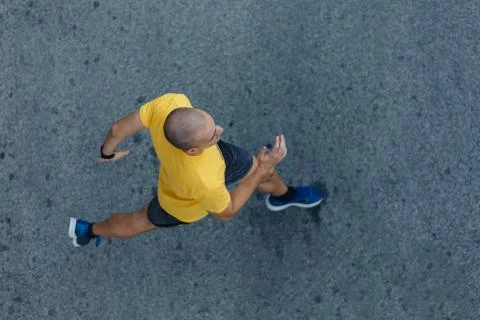 Running on the road Stock Photos