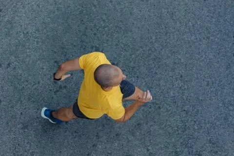 Running on the road Stock Photos