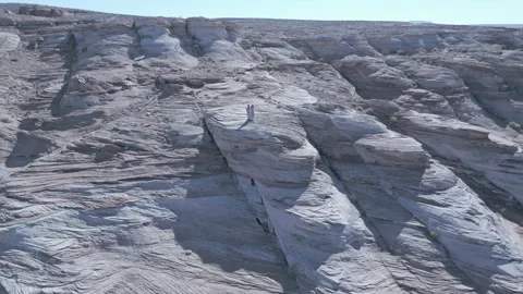 Running on the rocks in Arizona Stock Footage 287534342