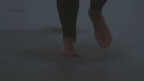 Running on sand Stock Footage 228386630