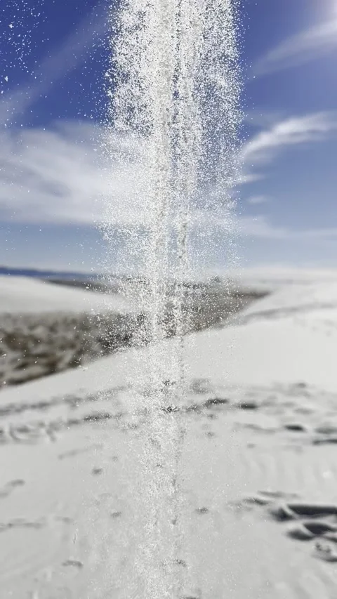 Running sand through your hands Video stock 297280715