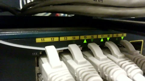Running server hardware Stock Footage 93537718
