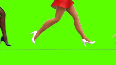 Sexy Females Running Stock Video Footage | Royalty Free Sexy Females