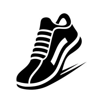 Running Shoe Icon. Vector 库存插图