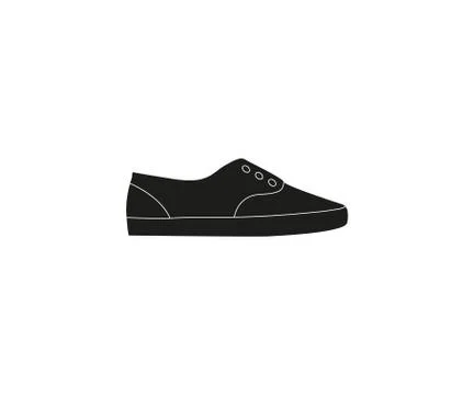 Running shoe icon. Vector illustration, flat design. Stock Illustration