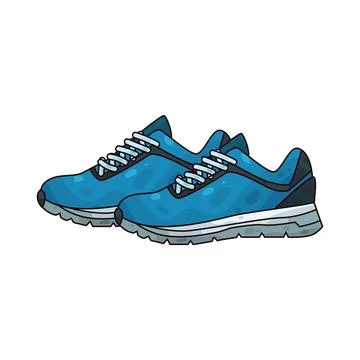Running Shoe illustration Stock Illustration