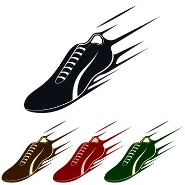 Running Shoe, Vector Illustration Stock Illustration