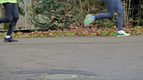 Running shoes close up Stock Footage 58851046