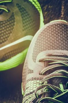 Running shoes closeup Stock Photos
