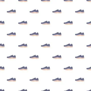 Running shoes creating a seamless pattern background 스톡 일러스트