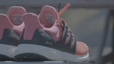 Running Shoes Left on Bench Stock Footage 154001449