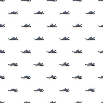 Running shoes seamless pattern creating textile concept Stock Illustration