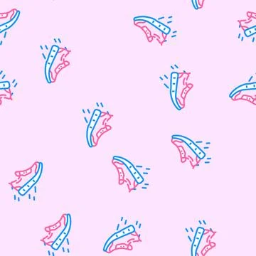 Running shoes vector seamless pattern Illustrazione stock